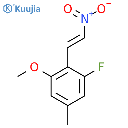 1-fluoro-3-methoxy-5-methyl-2-(2-nitroethenyl)benzene structure