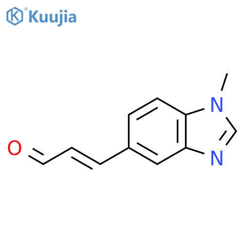 3-(1-methyl-1H-1,3-benzodiazol-5-yl)prop-2-enal structure