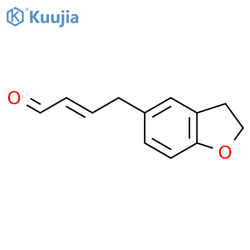 4-(2,3-dihydro-1-benzofuran-5-yl)but-2-enal structure