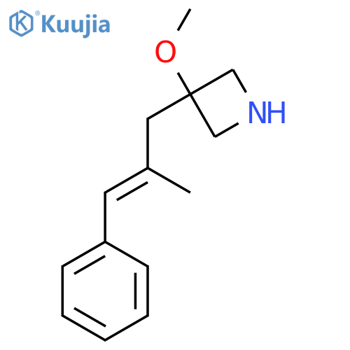 3-methoxy-3-(2-methyl-3-phenylprop-2-en-1-yl)azetidine structure
