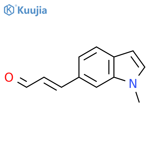 3-(1-methyl-1H-indol-6-yl)prop-2-enal structure