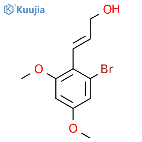 3-(2-bromo-4,6-dimethoxyphenyl)prop-2-en-1-ol structure
