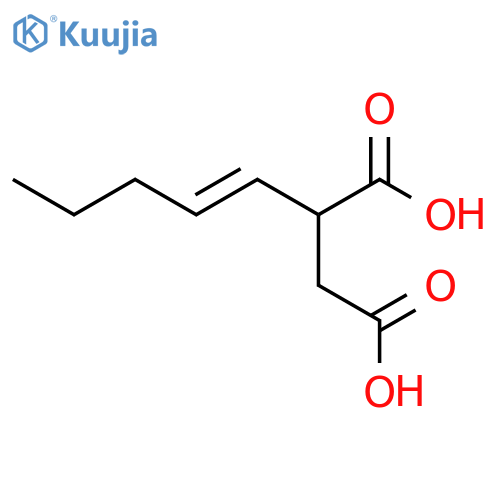2-(pent-1-en-1-yl)butanedioic acid structure