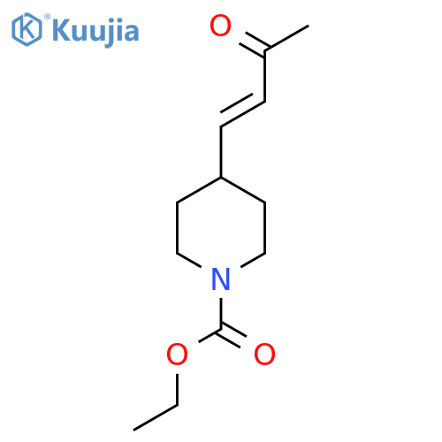 ethyl 4-(3-oxobut-1-en-1-yl)piperidine-1-carboxylate structure
