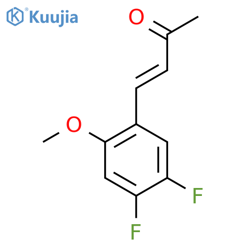 4-(4,5-difluoro-2-methoxyphenyl)but-3-en-2-one structure