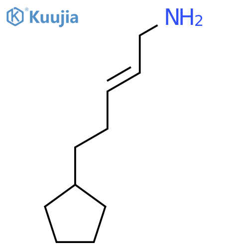 5-cyclopentylpent-2-en-1-amine structure