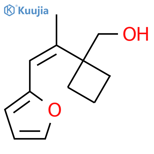 {1-1-(furan-2-yl)prop-1-en-2-ylcyclobutyl}methanol structure