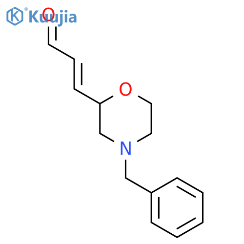 3-(4-benzylmorpholin-2-yl)prop-2-enal structure