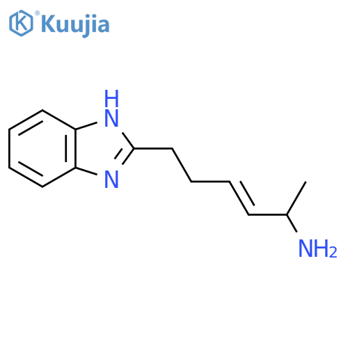 6-(1H-1,3-benzodiazol-2-yl)hex-3-en-2-amine structure