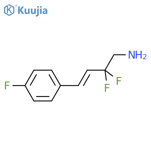 2,2-difluoro-4-(4-fluorophenyl)but-3-en-1-amine structure