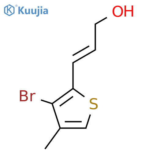 3-(3-bromo-4-methylthiophen-2-yl)prop-2-en-1-ol structure
