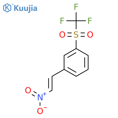 1-(2-nitroethenyl)-3-trifluoromethanesulfonylbenzene structure
