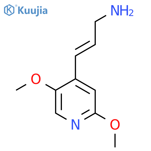 3-(2,5-dimethoxypyridin-4-yl)prop-2-en-1-amine structure