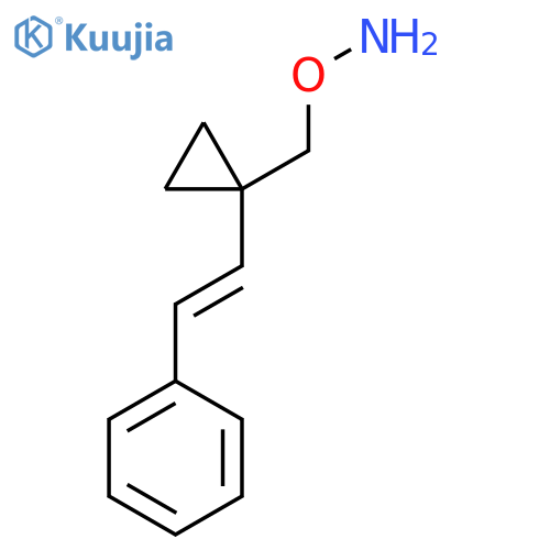 O-{1-(2-phenylethenyl)cyclopropylmethyl}hydroxylamine structure