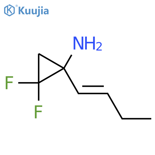1-(but-1-en-1-yl)-2,2-difluorocyclopropan-1-amine structure