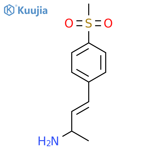 4-(4-Methanesulfonylphenyl)but-3-en-2-amine structure