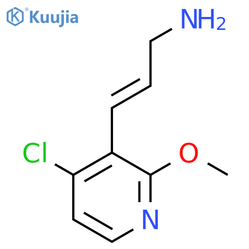 3-(4-chloro-2-methoxypyridin-3-yl)prop-2-en-1-amine structure