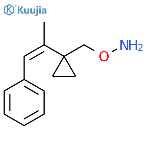 O-{1-(1-phenylprop-1-en-2-yl)cyclopropylmethyl}hydroxylamine structure