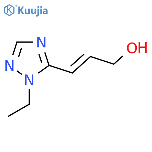 3-(1-ethyl-1H-1,2,4-triazol-5-yl)prop-2-en-1-ol structure