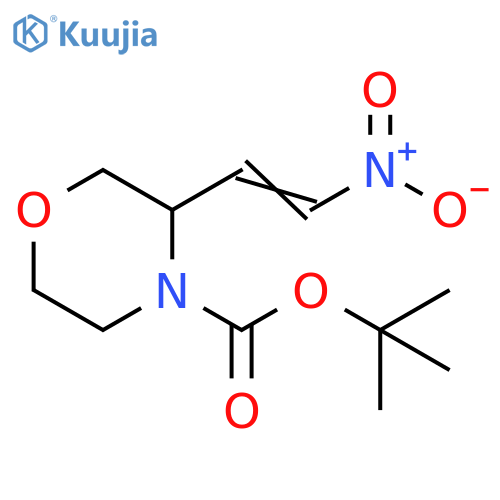 tert-butyl 3-(2-nitroethenyl)morpholine-4-carboxylate structure