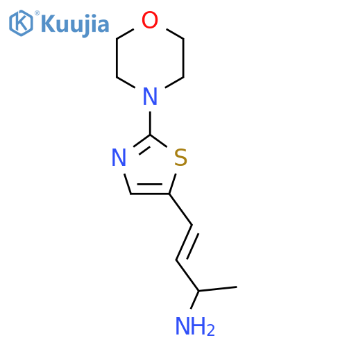 4-2-(morpholin-4-yl)-1,3-thiazol-5-ylbut-3-en-2-amine structure