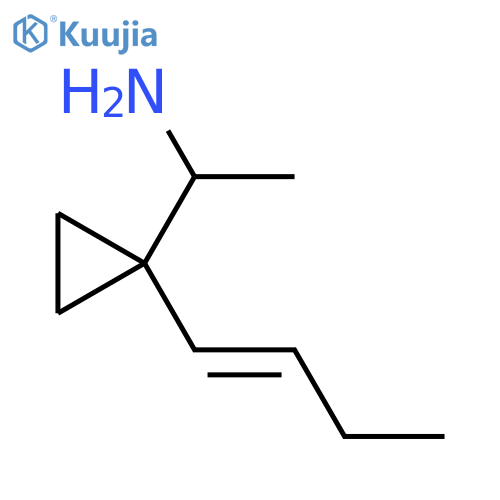 1-1-(but-1-en-1-yl)cyclopropylethan-1-amine structure