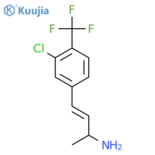4-3-chloro-4-(trifluoromethyl)phenylbut-3-en-2-amine structure