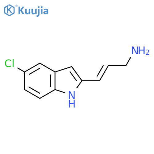3-(5-chloro-1H-indol-2-yl)prop-2-en-1-amine structure