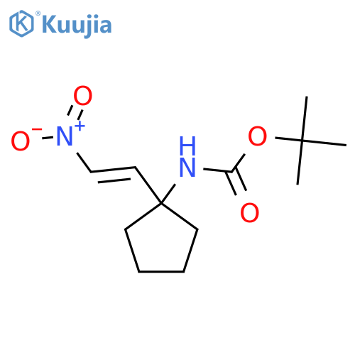 tert-butyl N-1-(2-nitroethenyl)cyclopentylcarbamate structure