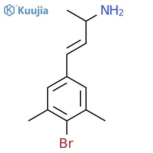4-(4-bromo-3,5-dimethylphenyl)but-3-en-2-amine structure