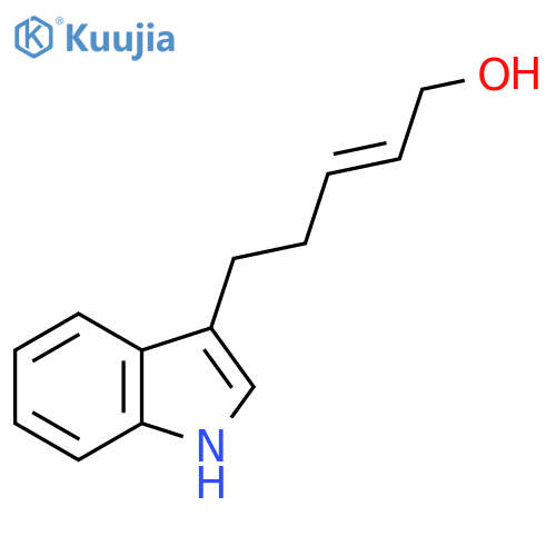 5-(1H-indol-3-yl)pent-2-en-1-ol structure