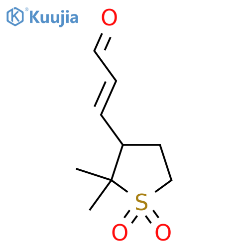 3-(2,2-dimethyl-1,1-dioxo-1lambda6-thiolan-3-yl)prop-2-enal structure