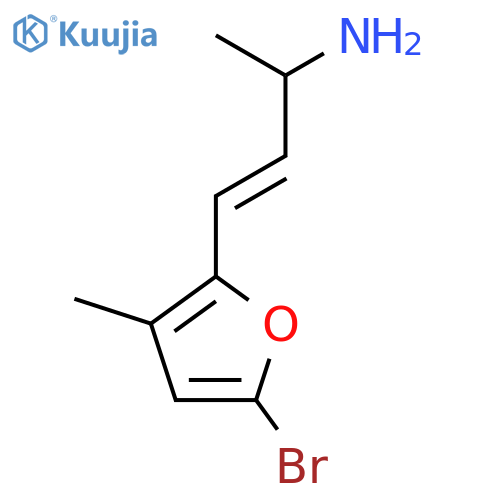 4-(5-Bromo-3-methylfuran-2-yl)but-3-en-2-amine structure