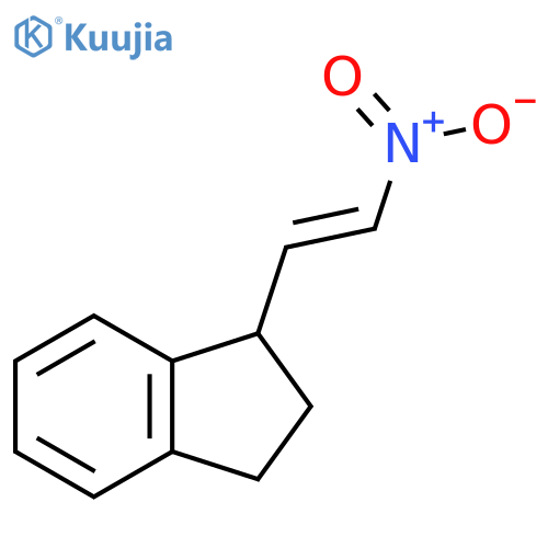 1-(2-nitroethenyl)-2,3-dihydro-1H-indene structure