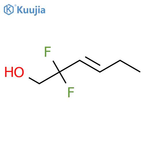 2,2-difluorohex-3-en-1-ol structure