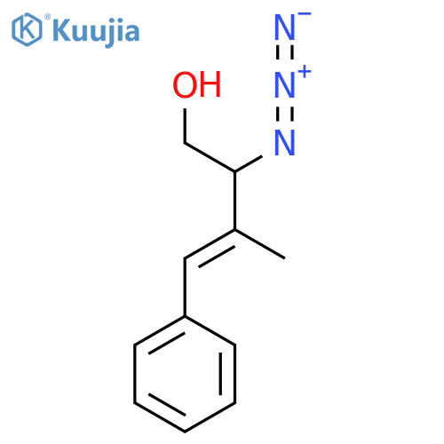 2-azido-3-methyl-4-phenylbut-3-en-1-ol structure