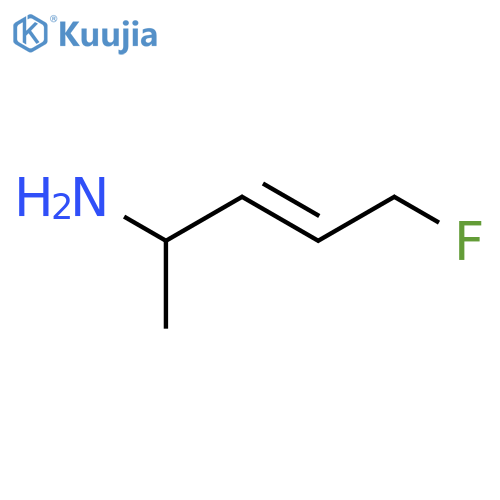 5-fluoropent-3-en-2-amine structure