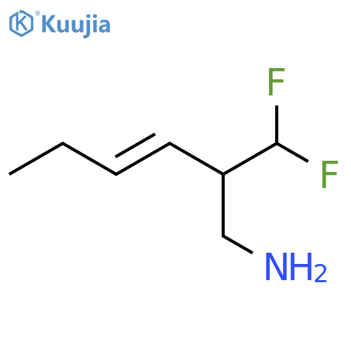 2-(aminomethyl)-1,1-difluorohex-3-ene structure