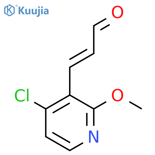 3-(4-chloro-2-methoxypyridin-3-yl)prop-2-enal structure
