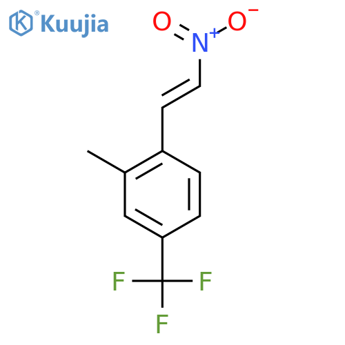 2-methyl-1-(2-nitroethenyl)-4-(trifluoromethyl)benzene structure