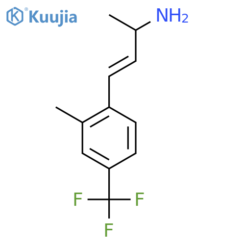 4-2-methyl-4-(trifluoromethyl)phenylbut-3-en-2-amine structure