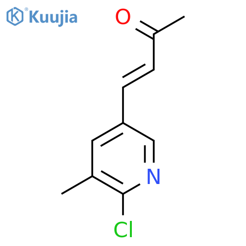 4-(6-chloro-5-methylpyridin-3-yl)but-3-en-2-one structure