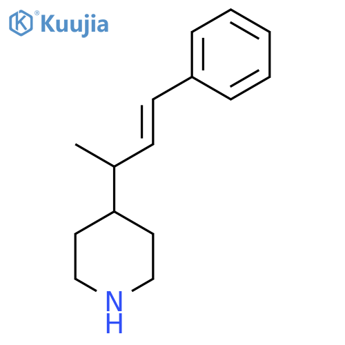 4-(4-phenylbut-3-en-2-yl)piperidine structure