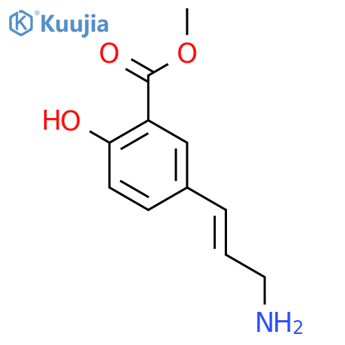 Methyl 5-(3-aminoprop-1-en-1-yl)-2-hydroxybenzoate structure