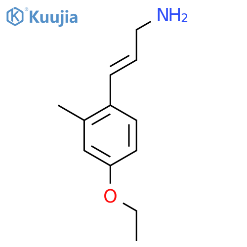 3-(4-ethoxy-2-methylphenyl)prop-2-en-1-amine structure