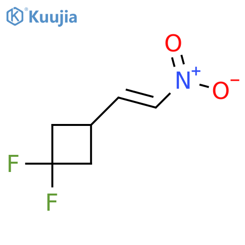 1,1-difluoro-3-(2-nitroethenyl)cyclobutane structure