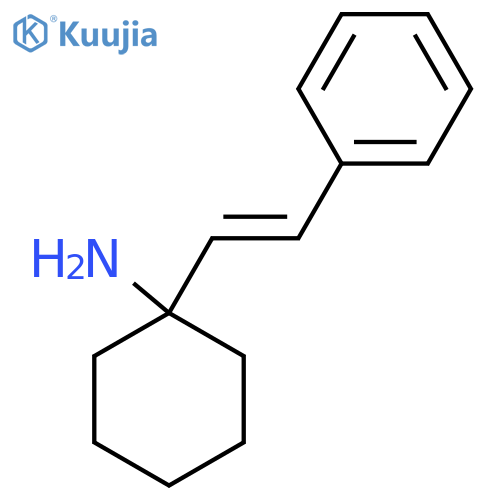 1-(2-phenylethenyl)cyclohexan-1-amine structure
