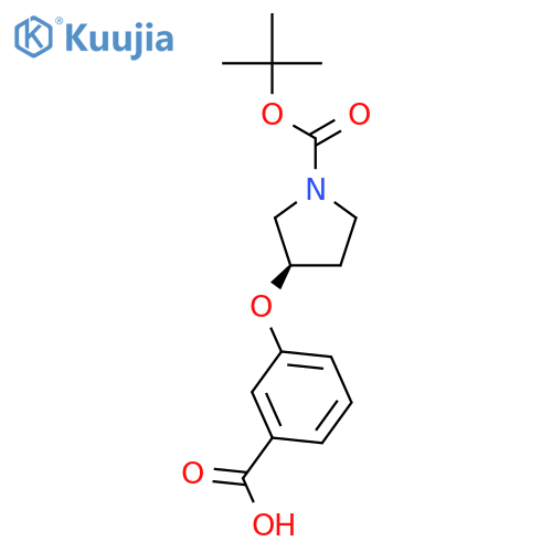 (R)-1-Boc-3-(3-Carboxy-Phenoxy)-Pyrrolidine structure