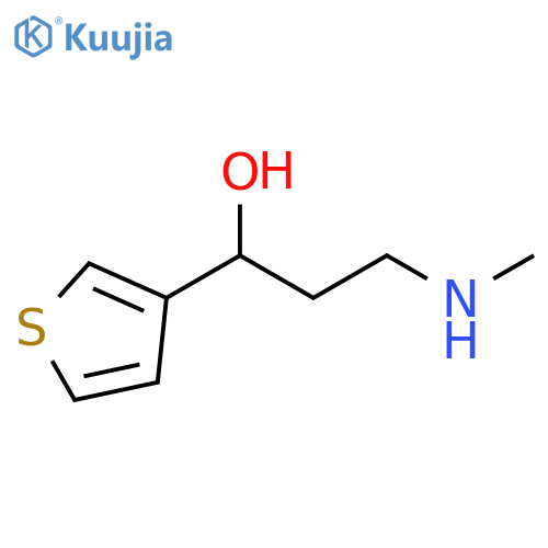 3-(Methylamino)-1-(thiophen-3-yl)propane-1-ol structure
