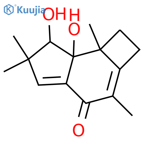 1,2-Dihydroxy-6,9-protoilludadien-8-one; (1β,2β)-form structure